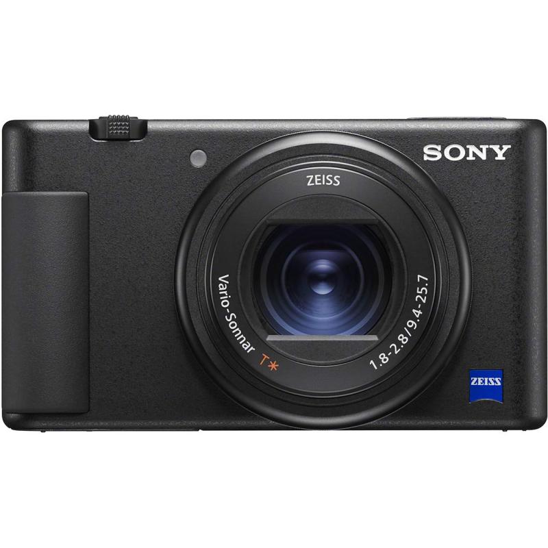 SONY(ソニー) コンパクトデジタルカメラ VLOGCAM Vlog用写真機 ZV-1 上半身 気流映写幕属する 24-70粍 F1.8-2.8 望遠レンズ 黒いこと ZV-1 B