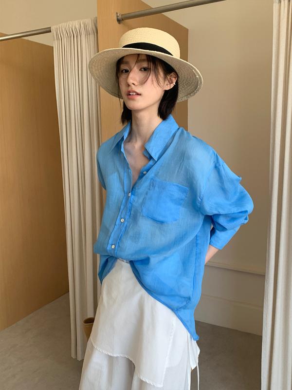 プルオーバー レディース トップス 羽織り ジレー ?麻 カラムシ リネン 麻 長袖 薄っぺら 軽さ 当たること 通気性 吸湿速乾 冷やりとした 紫外線打つ手 UVとり捨てる 日焼押しとどめる 冷房装置打つ手 普段使い走り 日常 心地よい ゆったり たわい無い