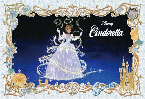 エポック社 300ピース ジグソーパズル ディズニー Cinderella(シンデレラ) (26×38cm) 73-007 のり付き ヘラ付き デコレーションパーツ付き EPOCH画像