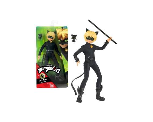 Miraculous ミラキュラス レディバグ & シャノワール 10.5インチ（約26cm） アクションドール シャノアール Cat Noir Chat Noir with プラッグ（黒猫のクアミ） Plagg画像