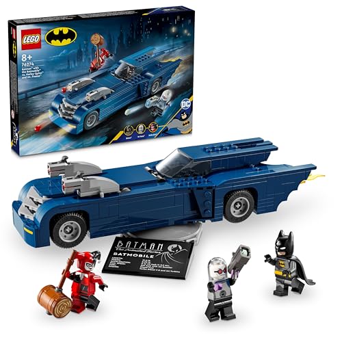 レゴ(LEGO) スーパー・ヒーローズ バットモービルに乗ったバットマン vs. ハーレイ・クイン&Mr.フリーズ おもちゃ 玩具 プレゼント 誕生日 ブロック クリスマス 男の子 女の子 子供 8歳 9歳 10歳 小学生 乗り物 バイク 76274画像