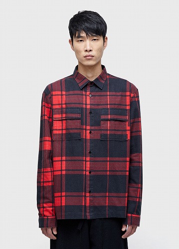 【置き目取りまわし店売りわたす品】OSKLEN MEN\u0027S オスクレン Classic Plaid Shirt プルオーバー