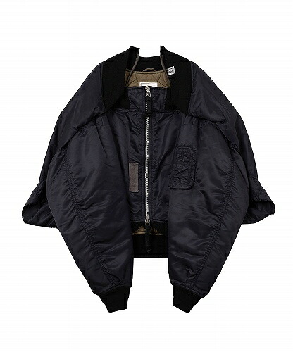 【正規取扱店販売品】Maison MIHARA YASUHIRO　Reversed Front Flight Jacket｜WONDERCUBE ONLINE