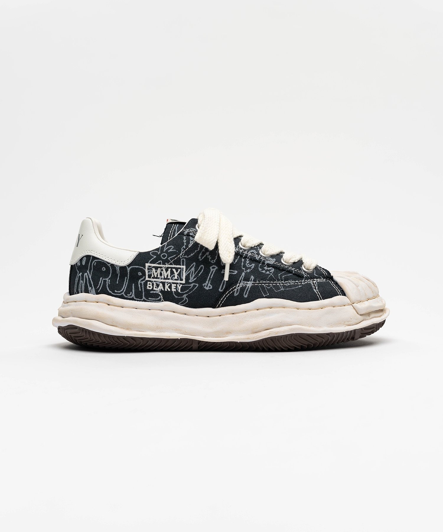 【正規取扱店販売品】maison MIHARA YASUHIRO "BLAKEY" OG Sole Graffiti Printed Canvas Low_top Sneaker(A16FW730)｜WONDERCUBE ONLINE