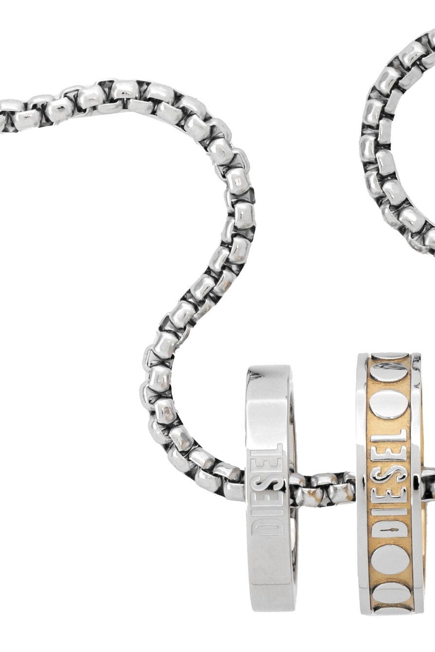 【すぐ届く】DIESEL『Dl1355040 Jewel ペンダントネックレス』 DL1355040 STERLING SILVER JEWEL Sterling Silver Diamond Cut