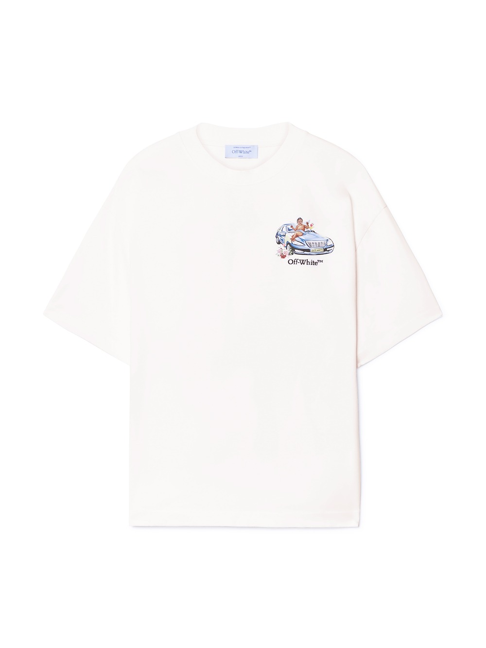 Off-White Tシャツ Off-White 23 Skate ロゴ Tシャツ | ニュートラル | FARFETCH JP