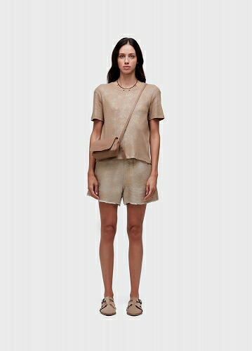 【正規取扱店販売品】OSKLEN オスクレン　ショーツ Oversized Jute &ldquo;gold&rdquo; Shorts｜WONDERCUBE ONLINE