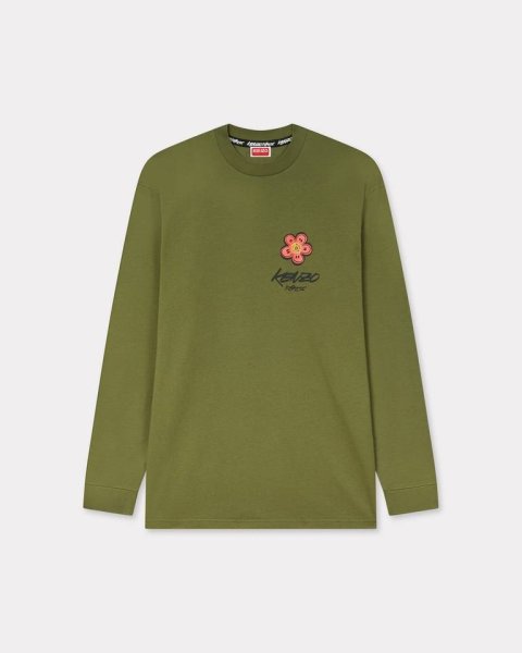 美品 KENZO BOKE FLOWER ロンT ロングTシャツ ネイビー M 楽天市場】KENZO ケンゾー 長袖 Tシャツ ロンT 5TS408 4SG BOKE