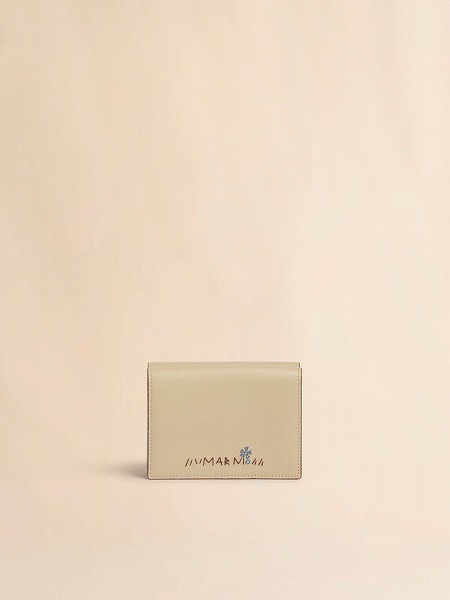 【正規取扱店販売品】MARNI トープ レザー製三つ折りウォレット、マルニメンディング入り｜WONDERCUBE ONLINE