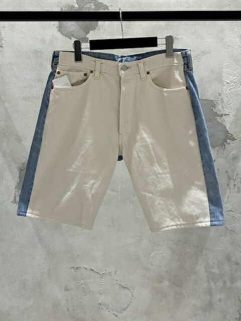 【置き目取りまわし店売りわたす品】BLESS 3118 Jeans pleat front shorts