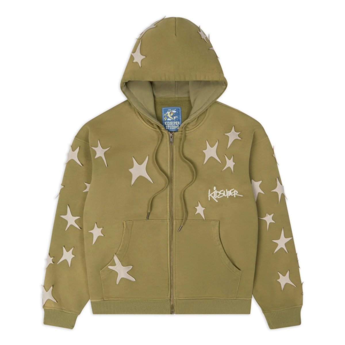 【正規取扱店販売品】KIDSUPER Stars patchwork washed hoodie｜WONDERCUBE ONLINE