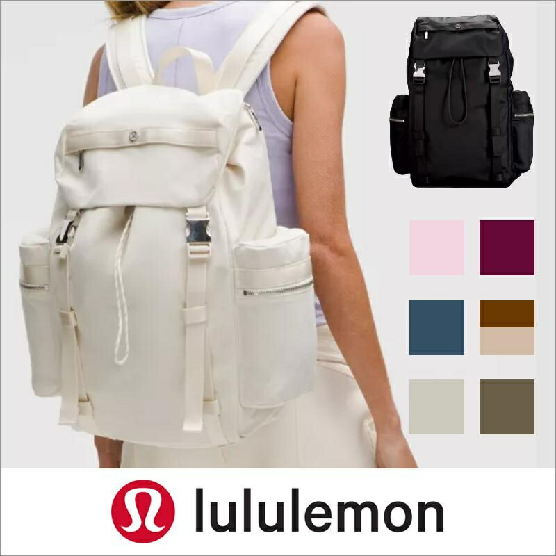 ルル檸檬 lululemon Wunderlust うしろ側容器に並べる 25L 大静電容量 軽さ ナイロン 背嚢 メンズ レディース 通学 通い アウトドア 男女兼用