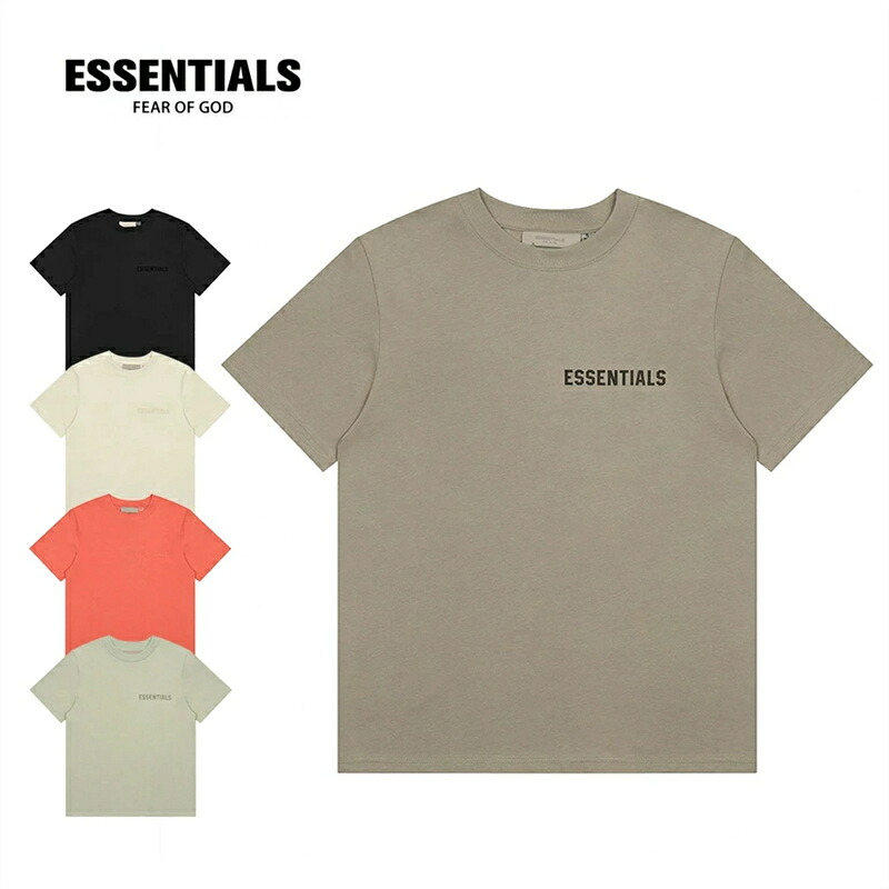 エッセンシャルズ ESSENTIALS 大きいサイズ半袖シャツ Tシャツ ゆったり 薄手 オシャレ 夏T-shirt メンズ レディース ゆったり 通気性 ファッシュ 半袖 男女兼用