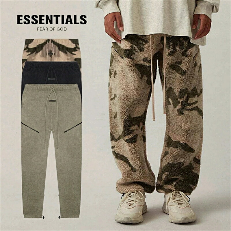 ESSENTIALS エッセンシャルズ Tシャツ フリース長ズボン ラムズウール メンズ レディース ユニセックス エッセンシャルズ 厚い 秋冬 春 最新 男女兼用 [並行輸入品]
