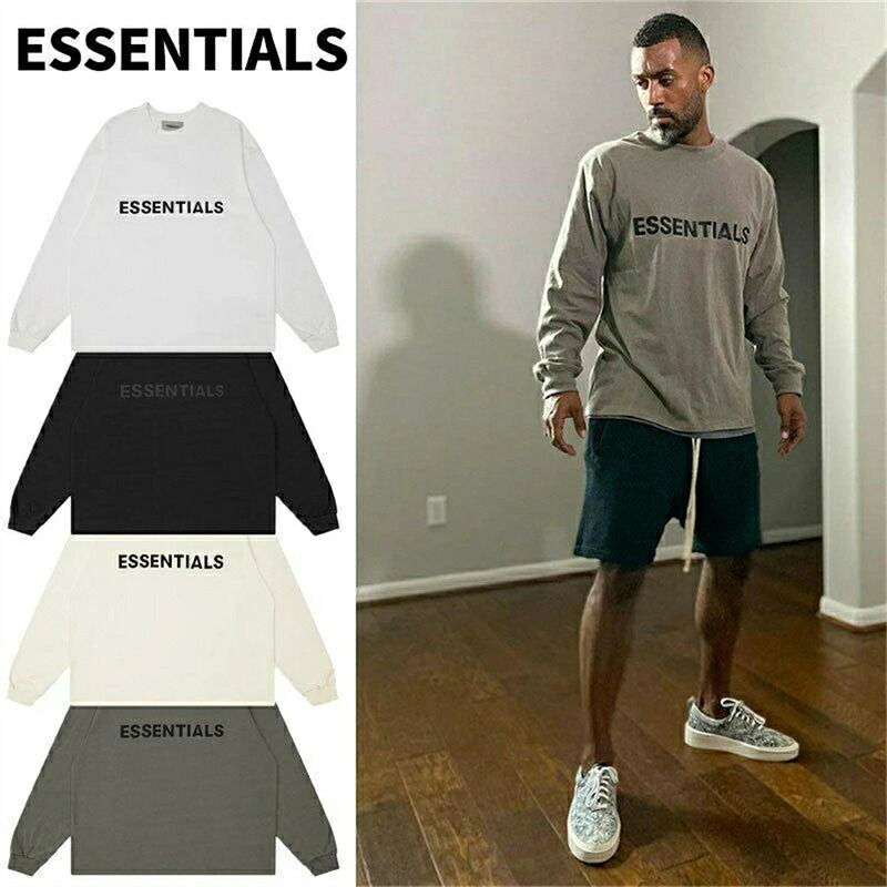 ESSENTIALS エッセンシャルズ ティーシャツ 長袖 メンズ レディース ユニ一発やる エッセンシャルズ 春夏 秋冬 最新 男女兼用 [並行輸入品] トップス-Tシャツ・カットソー-メンズファッション