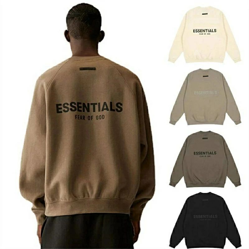 ESSENTIALS エッセンシャルズ パーカー メンズ レディース ロゴタイプ クールネックスウェット ビッグ大きさ