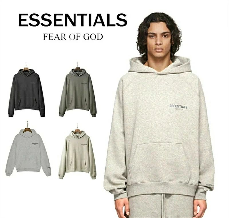 ESSENTIALS パーカー 一般受け 気が大きい大きさ プルパーカー ボンネット付き添い人 長袖トップス 調教師 表どおり 汗水 FOG 心地よい 無地 分かりやすい プルオーバースウェット メンズ レディース 春 秋 冬服