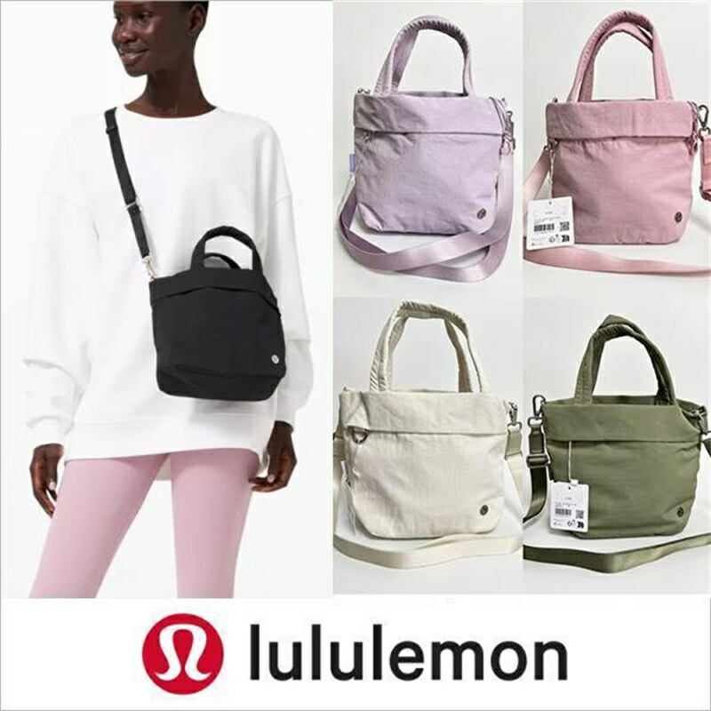 ルル檸檬 lululemon On My Level Micro 5L トートバッグ 肩先 曲がった掛け レディース 運動競技 心地好い 分かりやすい ブランド名