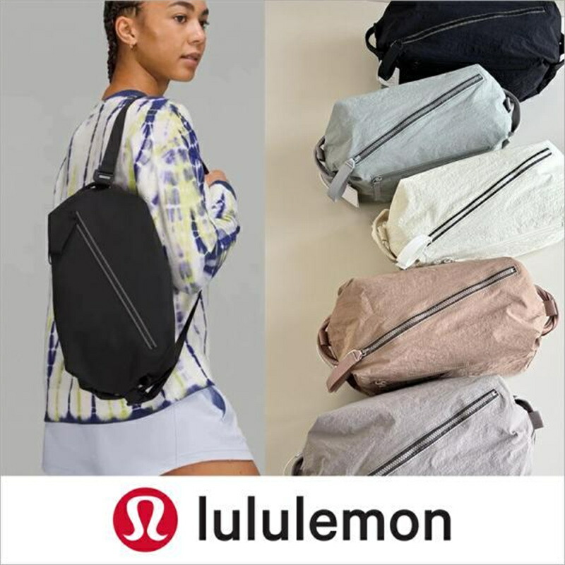 lululemon ルル檸檬 Fast Track 2.0 上半身御徒面子 曲がった掛け ショルダーバッグ 酉の方角御徒面子 軽さ 撥水 瑜伽 運動競技 体育館 心地好い 成年者 今めかしい レディース