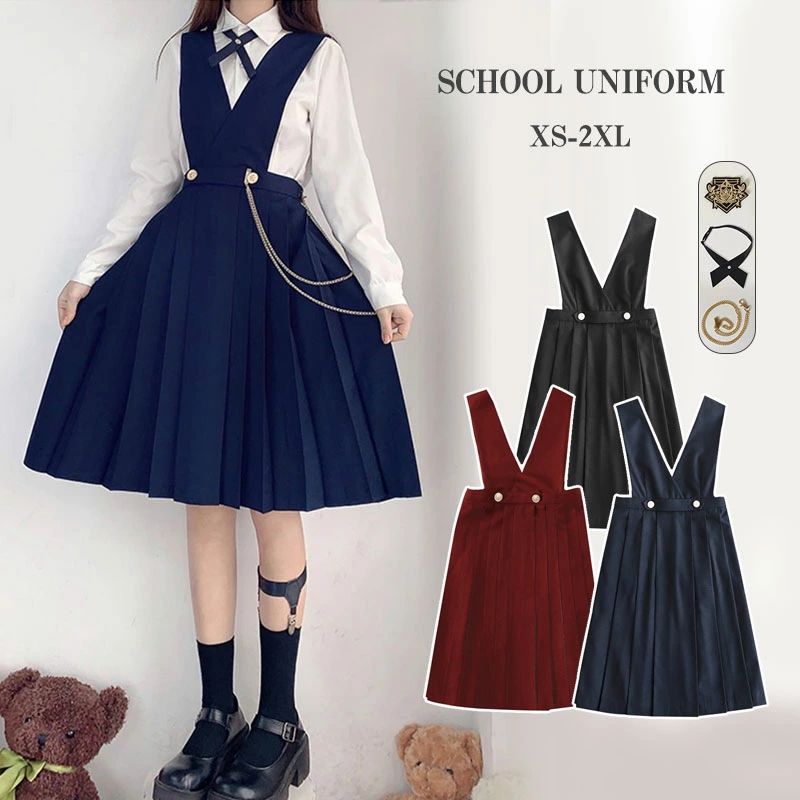 高校バトン部　ウェア 赤黒スカートセット r252380205b0d6_1.jpg