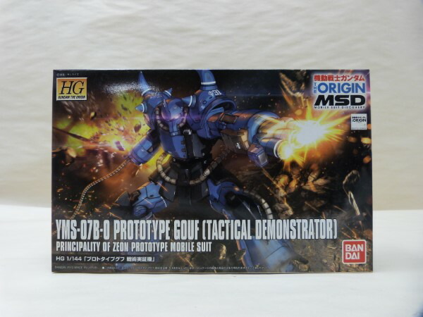 【中古】【未組立】HG 機動戦士ガンダム THE ORIGIN MSD プロトタイプグフ 戦術実証機＜プラモデル＞（代引き不可）6600画像