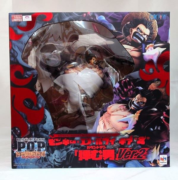 【中古】【未開封】モンキー・D・ルフィ ギア4 弾む男 Ver.2 Portrait.Of.Pirates ワンピースSA-MAXIMUM＜フィギュア＞（代引き不可）6573
