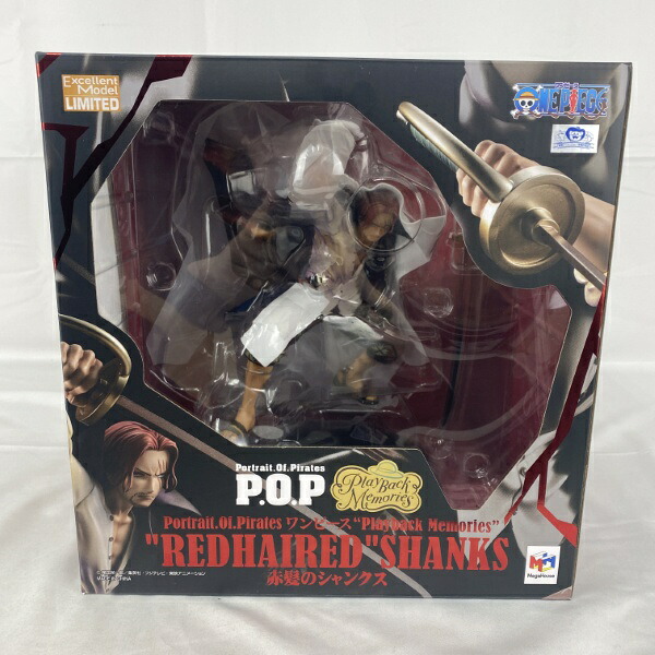 【中古】【開封品】Portrait.Of.Pirates ワンピース“Playback Memories” 赤髪のシャンクス＜フィギュア＞（代引き不可）6541
