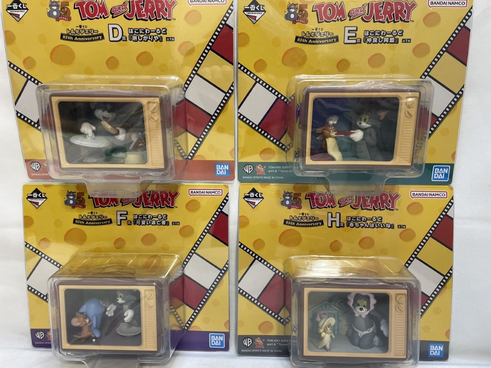 【中古】【未開封】【セット】トム＆ジェリー はこにわーるど「一番くじ トムとジェリー 85th Anniversary」DEFH賞4点＜フィギュア＞（代引き不可）6573