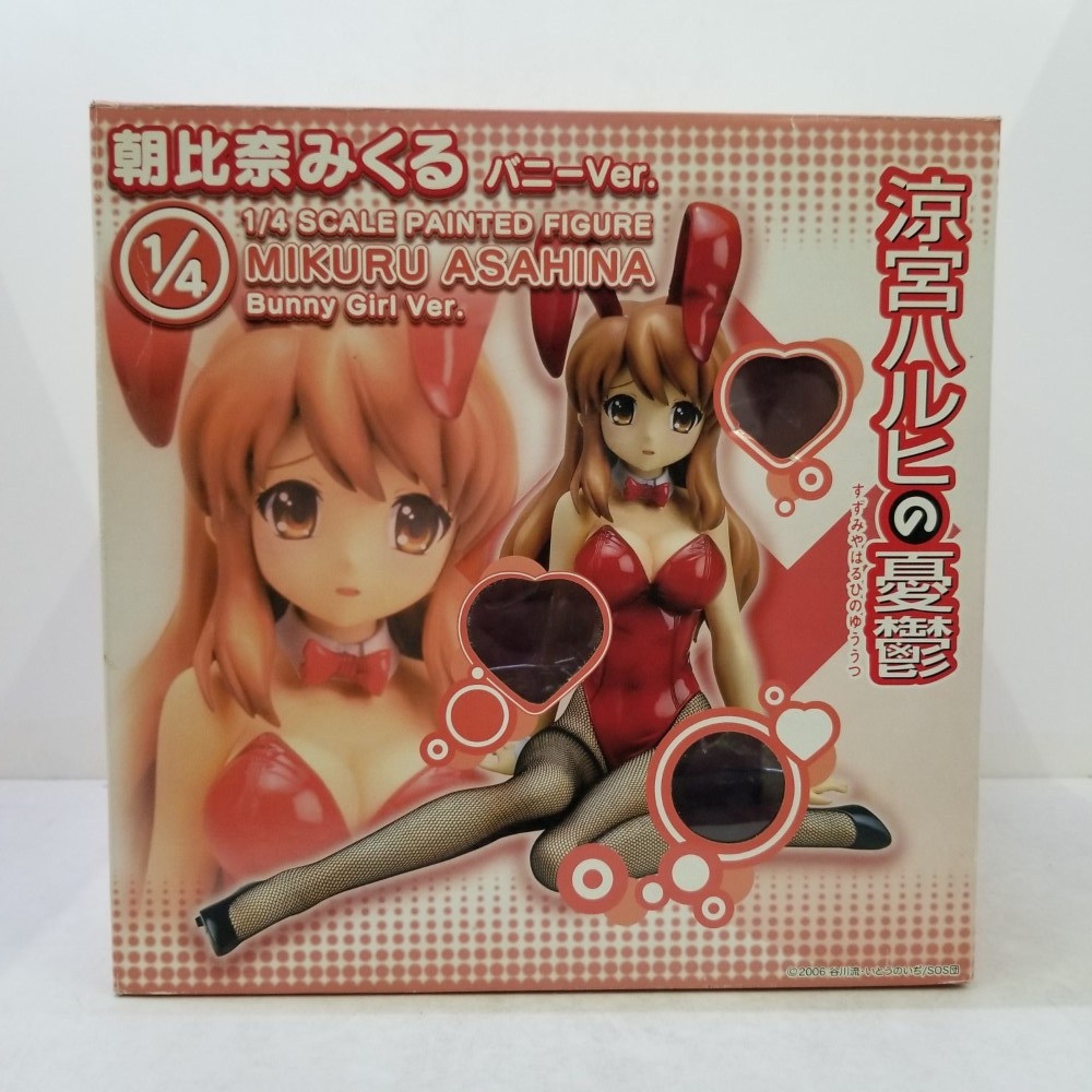 【中古】【開封品】朝比奈みくる バニーガールVer. 「涼宮ハルヒの憂鬱」 1/4 PVC製塗装済み完成品＜フィギュア＞（代引き不可）6584｜新星堂WonderGOO店 7,200円