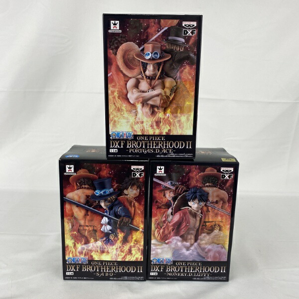 【中古】【未開封】【セット】ワンピース DXF BROTHERHOOD II—PORTGAS.D.ACE/SABO/MONKEY.D.LUFFY— 3点<フィギュア>(代引き不可)6541|新星堂WonderGOO店