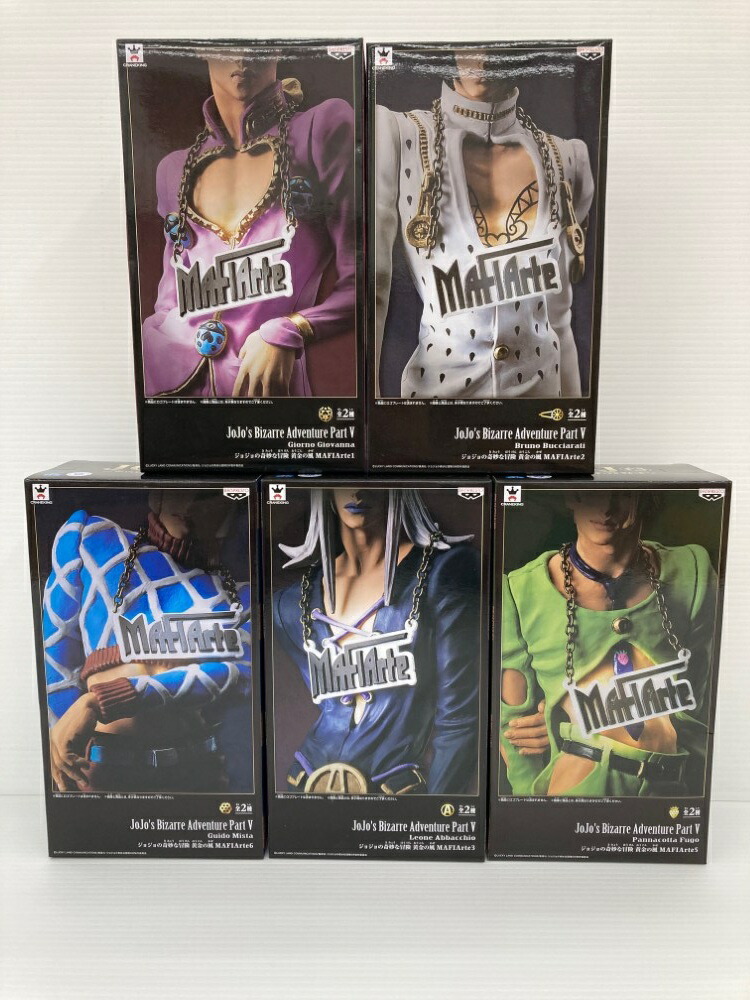 【中古】【未開封】【セット】「ジョジョの奇妙な冒険 第五部 黄金の風」 MAFIArte1/2/3/5/6＜フィギュア＞（代引き不可）6559｜新星堂WonderGOO店