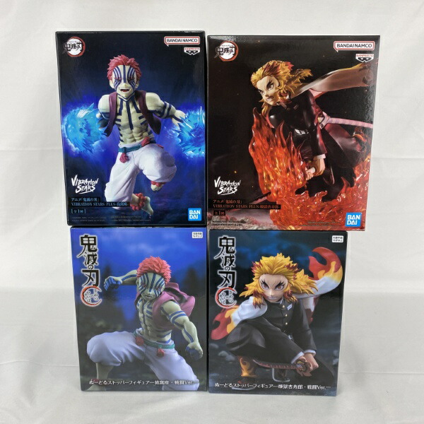 鬼滅の刃　XrossLink　クロスリンク　煉獄杏寿郎　猗窩座　6個セット セガ 鬼滅の刃 XrossLink フィギュア 煉獄杏寿郎＆猗窩座 2体セット