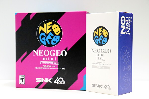 楽天市場 中古 未開封新品 国内正規品 Neogeo Mini インターナショナル コントロールパッド ホワイト セット レトロゲーム 代引き不可 6546 新星堂wondergoo楽天市場店