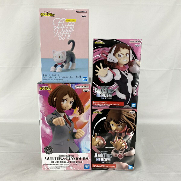 【中古】【未開封】【セット】僕のヒーローアカデミア 麗日お茶子 プライズフィギュア 4点＜フィギュア＞（代引き不可）6541｜新星堂WonderGOO店
