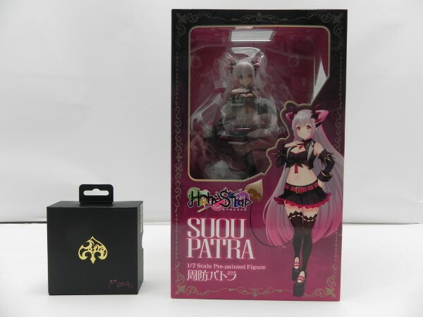【中古】【開封品】HoneyStrap 周防パトラ 1/7完成品/完全ワイヤレスイヤホン COTSUBU for ASMR Patra Edition -BLACK Ver.-＜フィギュア＞（代引き不可）6587