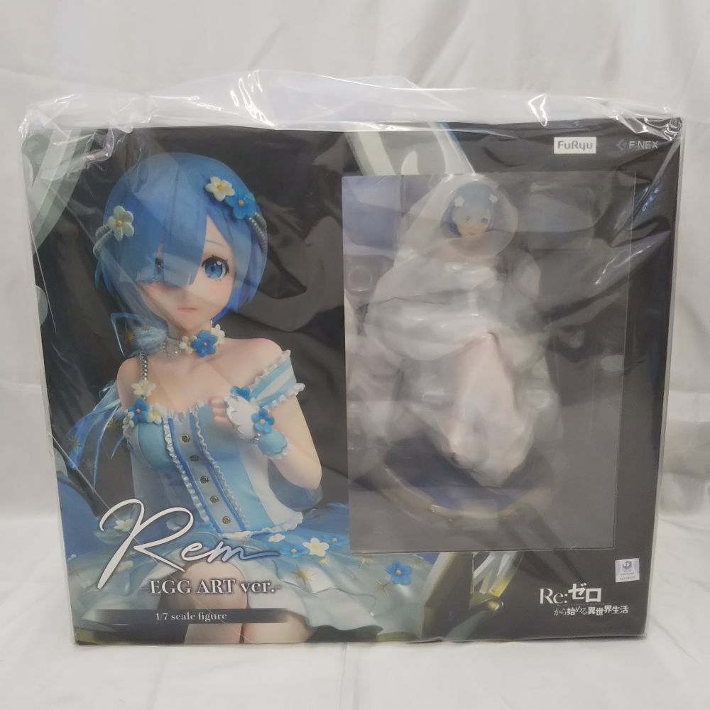 【中古】【未開封】レム -エッグアートVer. 「Re：ゼロから始める異世界生活」 1/7 塗装済み完成品 F：NEX限定＜フィギュア＞（代引き不可）6512