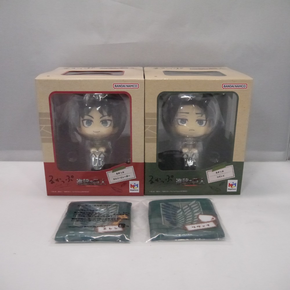 【中古】【未開封】るかっぷ エレン・イェーガー＆リヴァイ セット 「進撃の巨人」＜フィギュア＞（代引き不可）6547