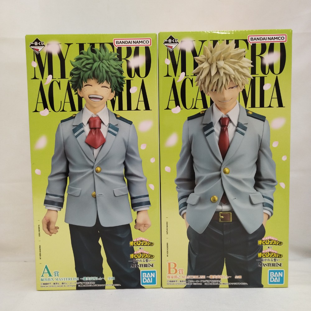 【中古】【未開封】【セット】緑谷出久&爆豪勝己 雄英高校1-A「一番くじ 僕のヒーローアカデミア -紡がれる想い-」A賞.B賞＜フィギュア＞（代引き不可）6573