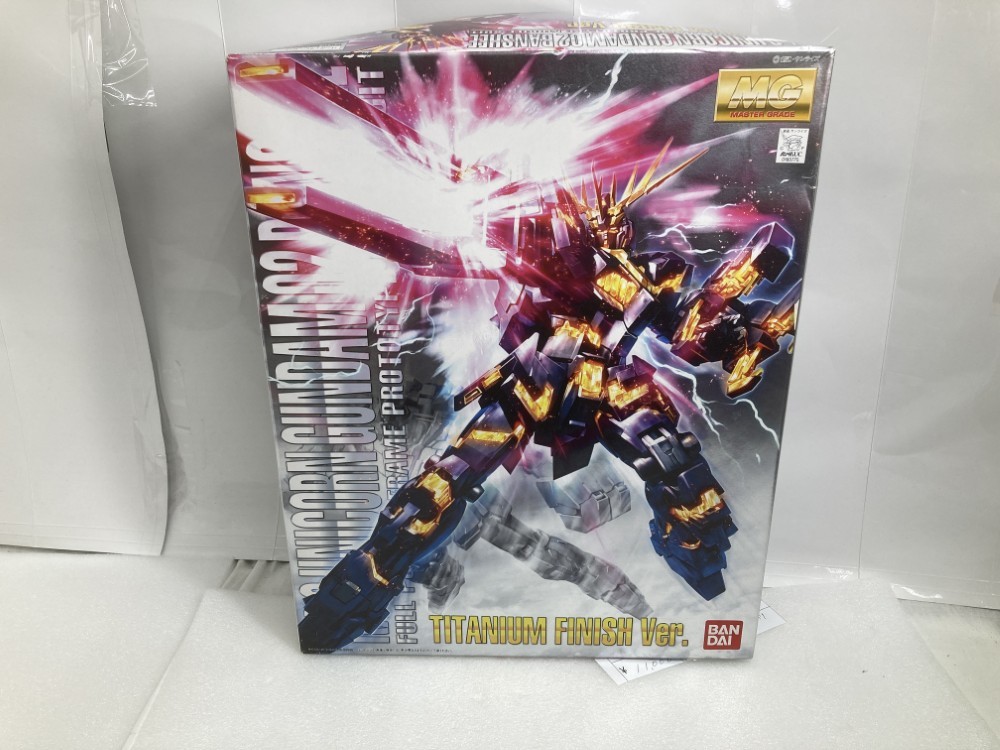 【中古】【未組立】1/100 MG RX-0 ユニコーンガンダム2号機 バンシィ チタニウムフィニッシュver. 「機動戦士ガンダムUC」<プラモデル>(代引き不可)6520|新星堂WonderGOO店