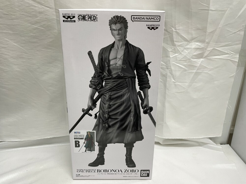 【中古】【未開封】ゾロ(アニメカラー) 「バンプレくじ PREMIUM ワンピース-ロロノア・ゾロ-」B賞＜フィギュア＞（代引き不可）6546