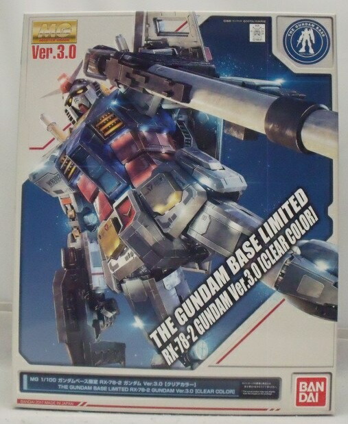 【中古】【未組立】1/100 MG RX-78-2 ガンダムVer.3.0 クリアカラー 「機動戦士ガンダム」 ガンダムべース限定 [0218641]＜プラモデル＞（代引き不可）6355