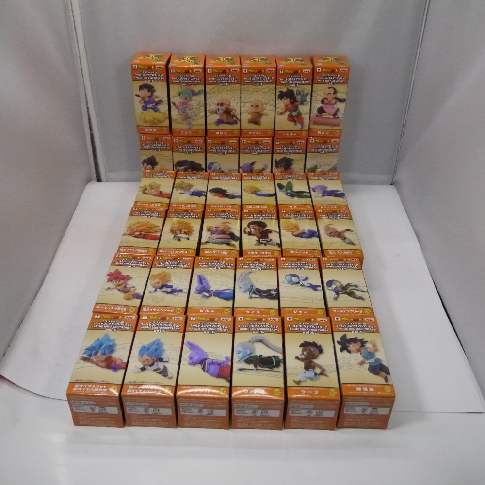 【中古】【未開封】ドラゴンボール超 ワールドコレクタブルフィギュア ～ANIME 30th ANNIVERSARY～36種コンプセット＜フィギュア＞（代引き不可）6547