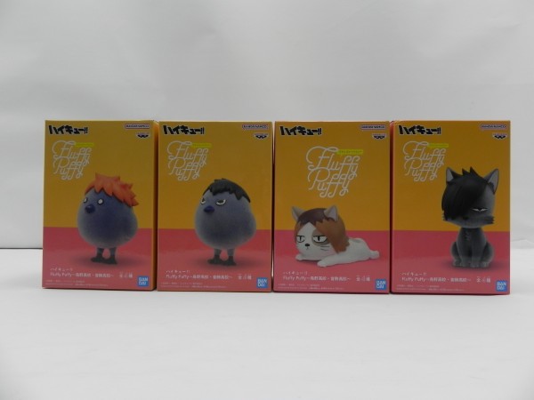 【中古】【未開封】【セット】「ハイキュー!!」 Fluffy Puffy～烏野高校・音駒高校～全4種＜フィギュア＞（代引き不可）6587