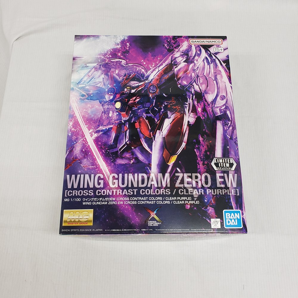 【中古】【未組立】1/100 MG XXXG-00W0 ウイングガンダムゼロ EW(CROSS CONTRAST COLORS/CLEAR PURPLE) ＜プラモデル＞（代引き不可）6561