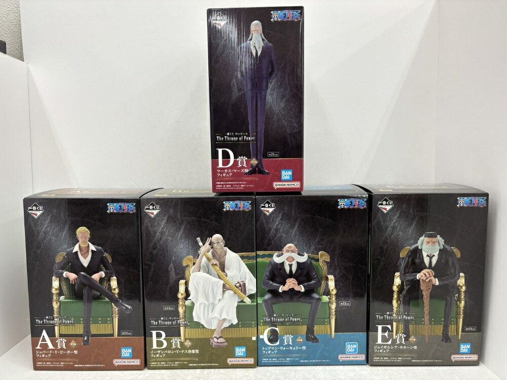 【中古】【未開封】【セット】「一番くじ ワンピース The Throne of Power」 A賞~E賞 5点<フィギュア>(代引き不可)6584