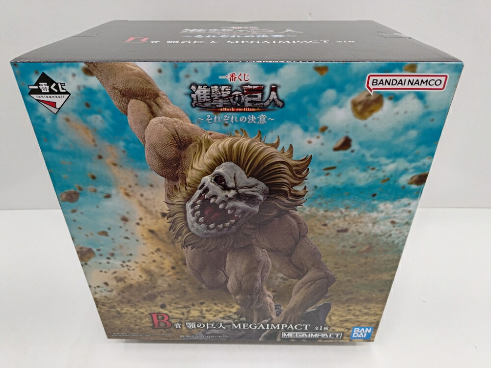 【中古】【未開封】顎の巨人 「一番くじ 進撃の巨人 ～それぞれの決意～」 MEGAIMPACT B賞＜フィギュア＞（代引き不可）6597｜新星堂WonderGOO店