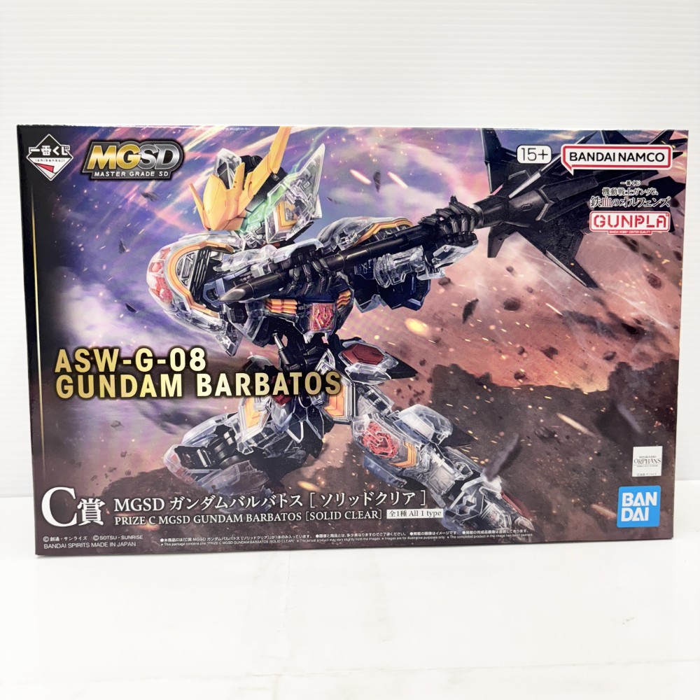 【中古】【未組立】MGSD ガンダムバルバトス[ソリッドクリア]「一番くじ 機動戦士ガンダム 鉄血のオルフェンズ」C賞 [2819849]＜プラモデル＞（代引き不可）6585｜新星堂WonderGOO店 8,140円