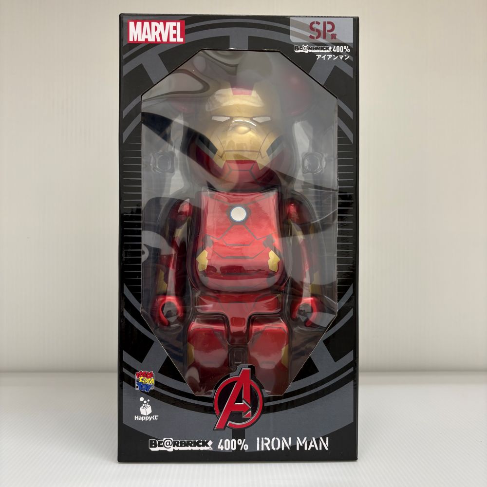 【中古】【未開封】BE＠RBRICK -ベアブリック- 400％ アイアンマン 「Happyくじ MARVEL BE＠RBRICK 2021」 SP賞＜フィギュア＞（代引き不可）6603｜新星堂WonderGOO店