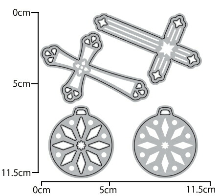 楽天市場 062 ワンダーハウス ダイ 抜型 クロス メダル アイコン クリスマス モチーフ 4枚入 ワンダーハウス