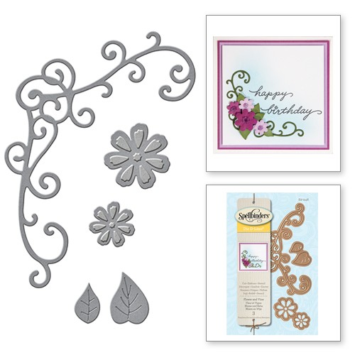 楽天市場 S2 246 スペルバインダーズ ダイ 抜型 Die D Lites Flower And Vine Etched Dies 花 蔦 ツタ ワンダーハウス
